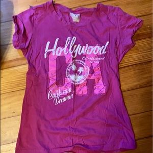 Pink Hollywood vintage shirt